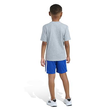 Boys 4-7 adidas 2-pc. Short Sleeve Graphic Tee & 3-Stripe Shorts Set