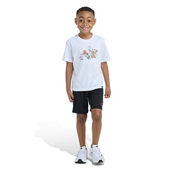 Boys 4-7 adidas 2 pc Essential Cotton Graphic Tee & Short Set