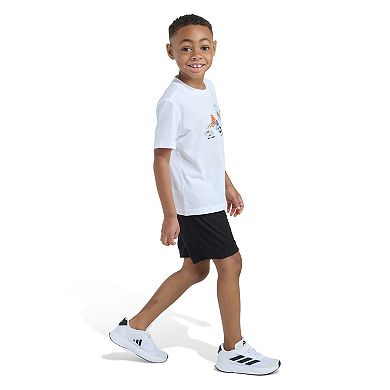 Boys 4-7 adidas 2-pc. Essential Cotton Graphic Tee & Short Set