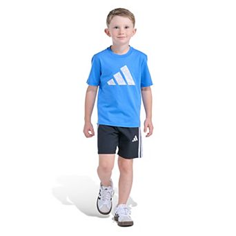 Boys 4-7 adidas Two-Piece Short Sleeve Camo Tee & Woven Short Set