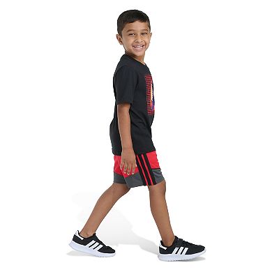 Boys 4-7 adidas 2-pc. Short Sleeve Tee & Elastic Waistband Short Set