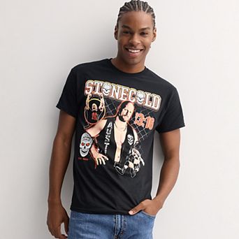 Men's WWE Stonecold Fearsome Poster Graphic Tee