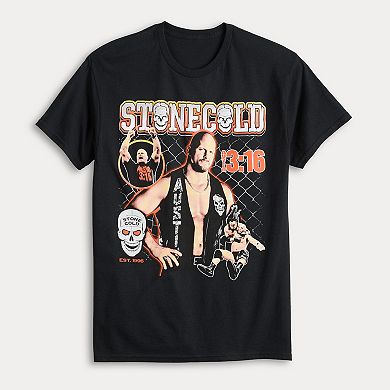 Men's WWE Stonecold Fearsome Poster Graphic Tee