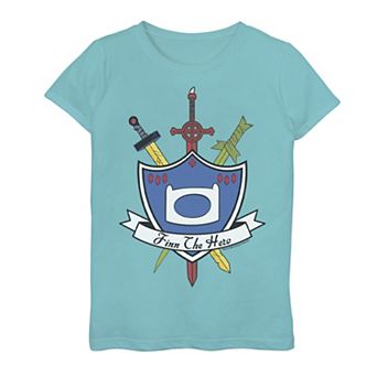 Girls 7-16 Cartoon Network Adventure Time Finn The Hero Graphic Tee
