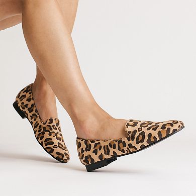 Journee Ishani Women's Almond Toe Ballet Flats In Regular & Wide Width