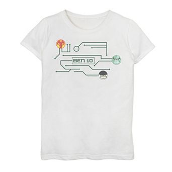Girls 7-16 Cartoon Network Ben 10 Alien Links Graphic Tee