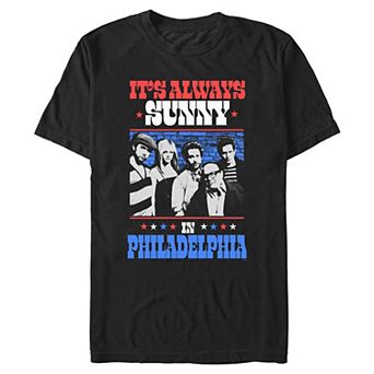 Men's It's Always Sunny In Philadelphia Americana Poster Graphic Tee