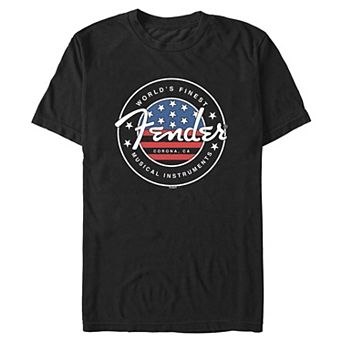 Men's Fender World's Finest Musical Instruments Americana Stamp Graphic Tee