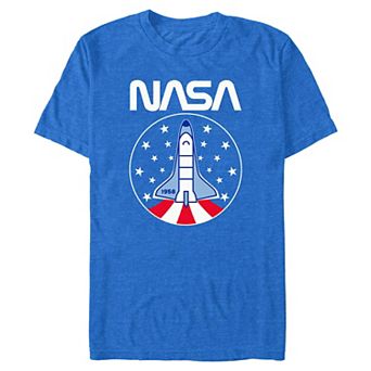 Men's NASA 1958 Space Shuttle Americana Stamp Graphic Tee