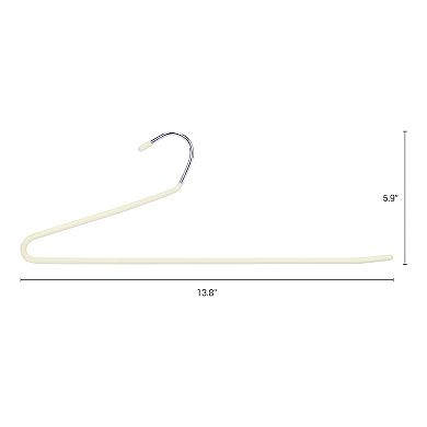 10 Pcs Metal Clothes Hangers, Open-Ended Pants Hangers for Closet, Non-Slip Hangers for Blankets