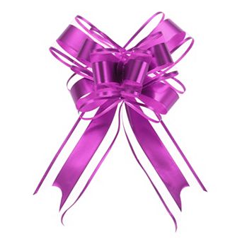 10 pc 8 Inch Giant Large Pull Bow Gift Wrapping Organza Bows Ribbon for Wedding Baskets