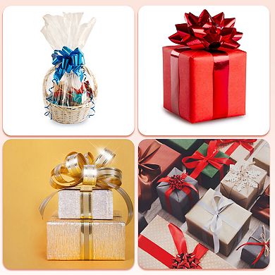 10 Pcs 6 Inch Giant Large Pull Bow Gift Wrapping Organza Bows Ribbon