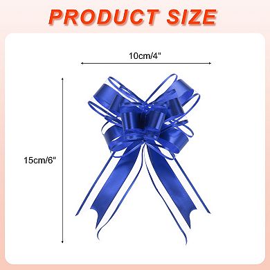 10 Pcs 6 Inch Giant Large Pull Bow Gift Wrapping Organza Bows Ribbon
