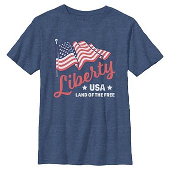 Boys 8-20 Liberty USA Land Of The Free Graphic Tee