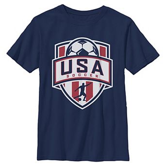 Boys 8-20 USA Soccer Crest Graphic Tee