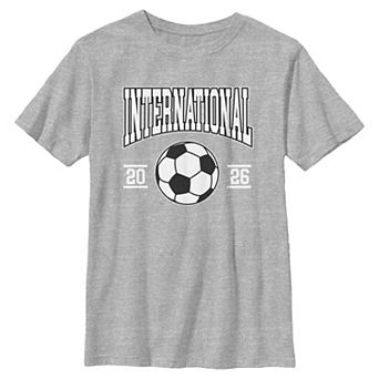 Boys 6-20 International Soccer 2026 Graphic Tee