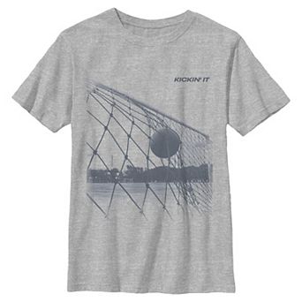 Boys 8-20 Kickin' It Soccer Goal Graphic Tee