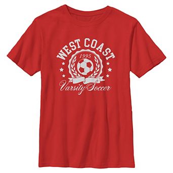 Boys 8-20 West Coast Varsity Soccer Graphic Tee