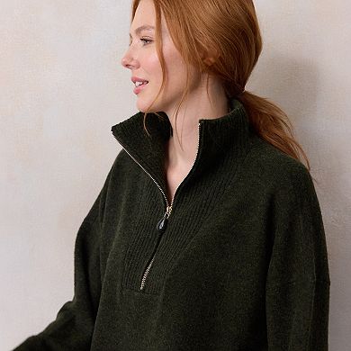 Women's LC Lauren Conrad Half Zip Pullover Sweater