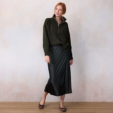 Women's LC Lauren Conrad Half Zip Pullover Sweater