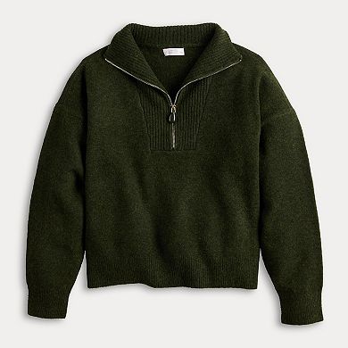 Women's LC Lauren Conrad Half Zip Pullover Sweater