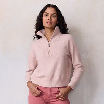 Women's LC Lauren Conrad Half Zip Pullover Sweater