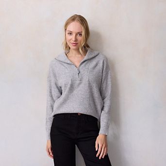 Women's LC Lauren Conrad Half Zip Pullover Sweater
