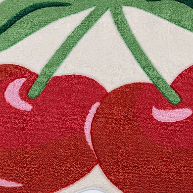The Big One® Printed Cherry Shape Rug