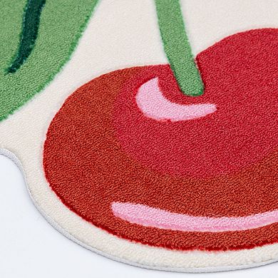 The Big One® Printed Cherry Shape Rug