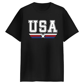 Men's USA Americana Stripes Graphic Tee