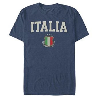 Men's Italia Flag Crest Graphic Tee