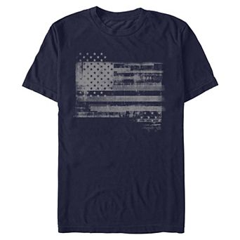 Men's American Flag Abstract Graphic Tee