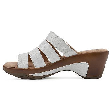White Mountain Valora Women's Slip-On Clog Sandals