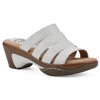 White Mountain Valora Women's Slip-On Clog Sandals