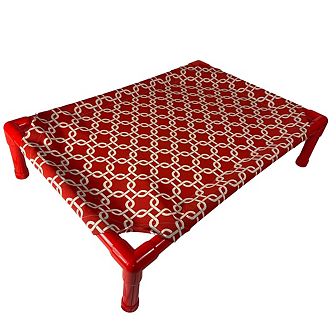 Truman + Teddy (Linked) Easy-to-clean Handcrafted Elevated, Cot-Style Dog Bed