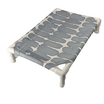 Truman + Teddy (Pebbles) Easy-to-clean Handcrafted Elevated, Cot-Style Dog Bed
