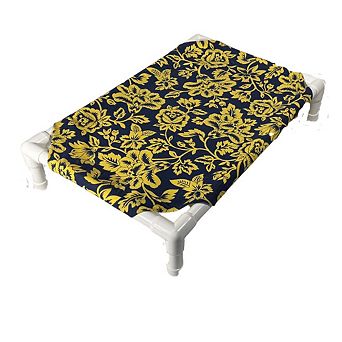 Truman + Teddy (Sunny Day) Easy-to-clean Handcrafted Elevated, Cot-Style Dog Bed