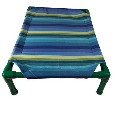 Truman + Teddy (Waterfall) Easy-to-clean Handcrafted Elevated, Cot-Style Dog Bed 