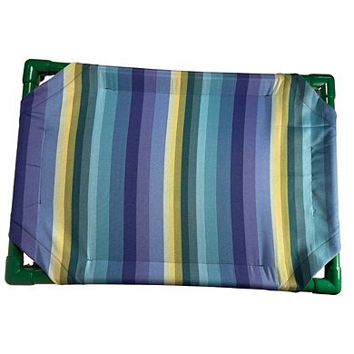 Truman + Teddy (Waterfall) Easy-to-clean Handcrafted Elevated, Cot-Style Dog Bed 