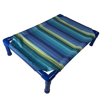 Truman + Teddy (Waterfall) Easy-to-clean Handcrafted Elevated, Cot-Style Dog Bed