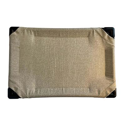 Truman + Teddy (Flax) Easy-to-clean Handcrafted Elevated, Cot-Style Dog Bed 
