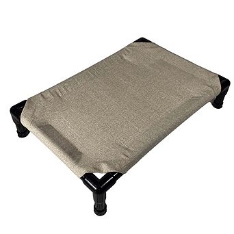 Truman + Teddy (Flax) Easy-to-clean Handcrafted Elevated, Cot-Style Dog Bed