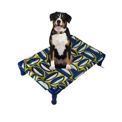 Truman + Teddy (Shaped Splendor) Easy-to-clean Handcrafted Elevated, Cot-Style Dog Bed