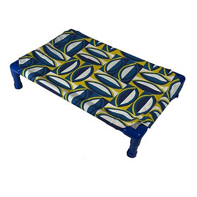 Truman + Teddy (Shaped Splendor) Easy-to-clean Handcrafted Elevated, Cot-Style Dog Bed