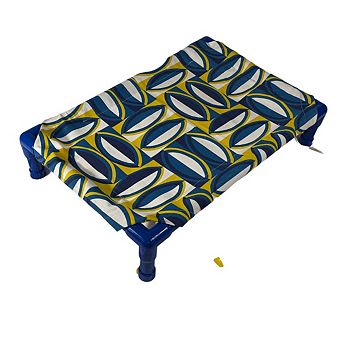 Truman + Teddy (Shaped Splendor) Easy-to-clean Handcrafted Elevated, Cot-Style Dog Bed