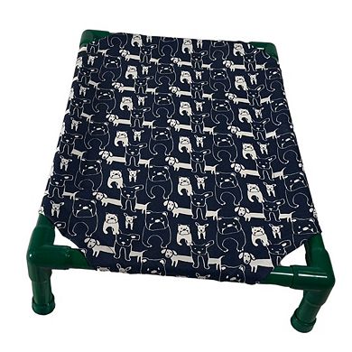 Truman + Teddy (Among Friends) Easy-to-clean Handcrafted Elevated, Cot-Style Dog Bed 