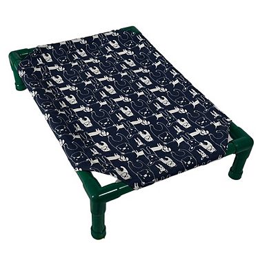 Truman + Teddy (Among Friends) Easy-to-clean Handcrafted Elevated, Cot-Style Dog Bed 