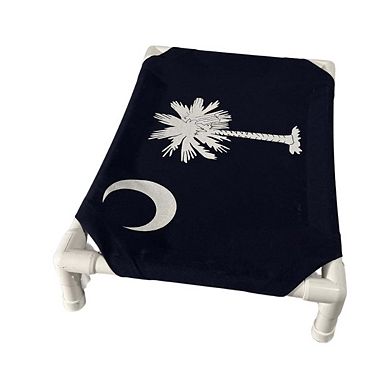 Truman + Teddy (Carolina Pride) Easy-to-clean Handcrafted Elevated, Cot-Style Dog Bed 