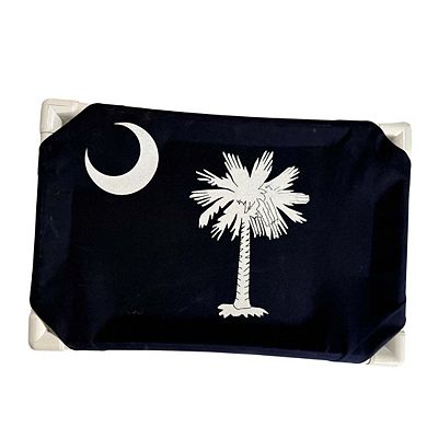 Truman + Teddy (Carolina Pride) Easy-to-clean Handcrafted Elevated, Cot-Style Dog Bed 