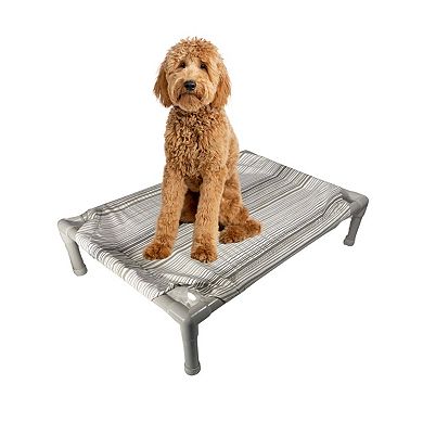 Truman + Teddy (Driftwood) Easy-to-clean Handcrafted Elevated, Cot-Style Dog Bed